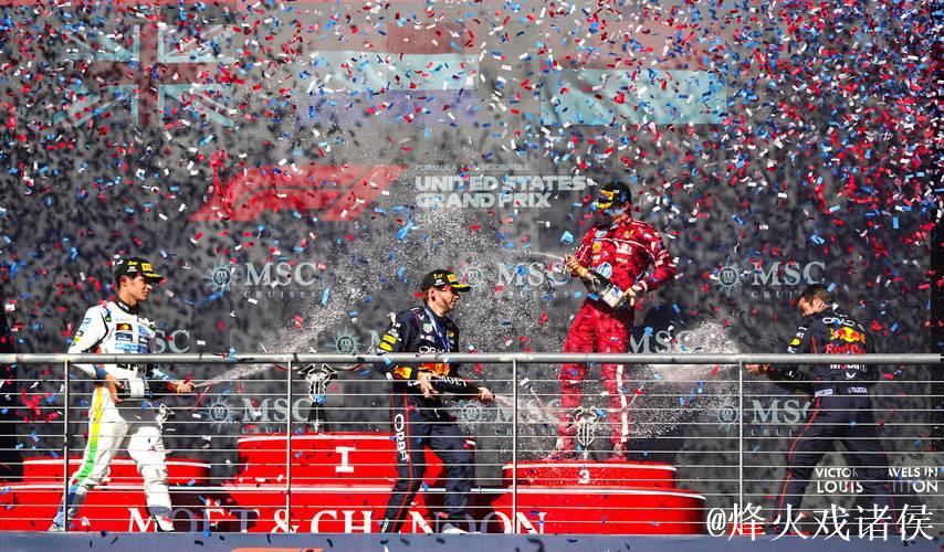 F1美国大奖赛：维斯塔潘杆位加冕 诺里斯第二勒克莱尔季军